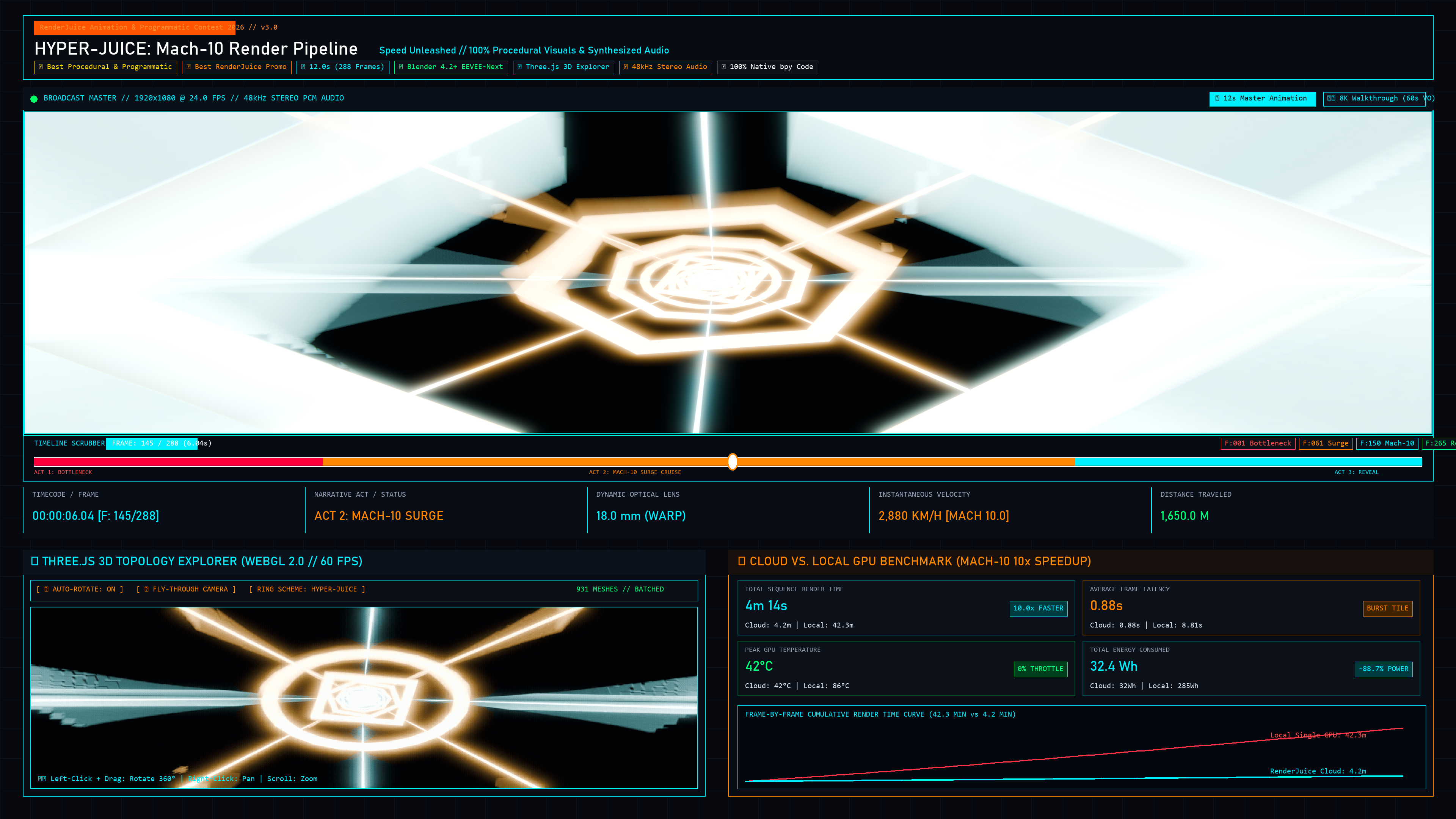 Shot 5: v3.0 Web Dashboard Showcase (4K)